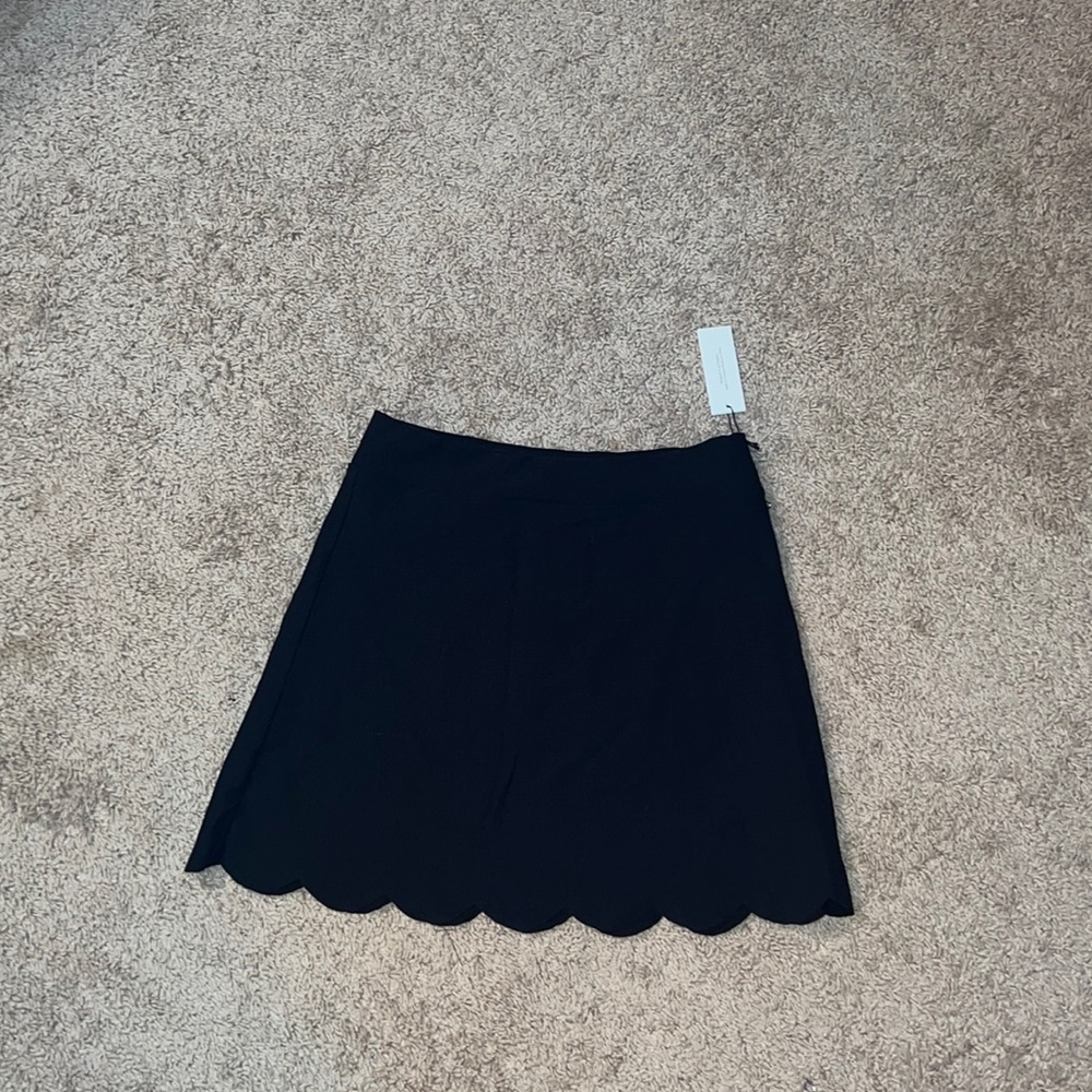 Marysia Swim Black Scalloped Hem Skirt